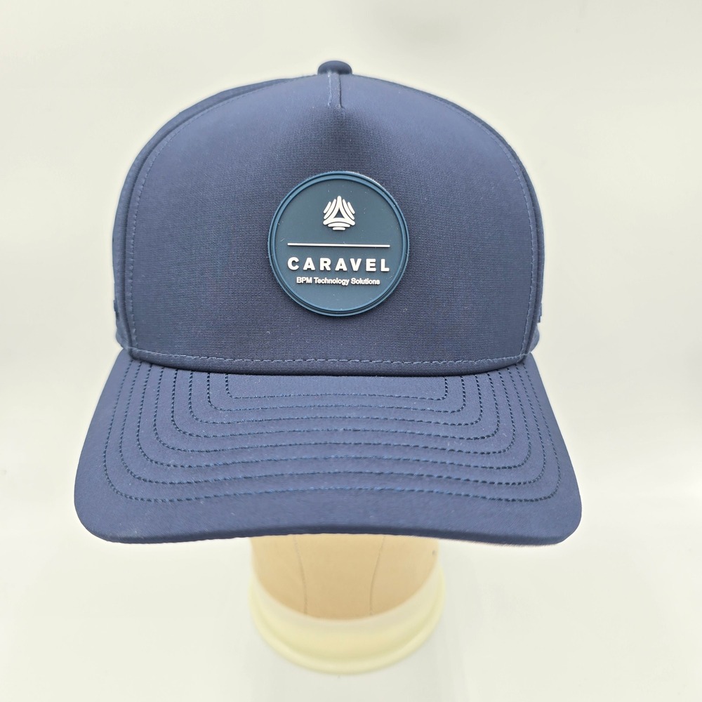 Melin Caravel BPM Navy Blue Hydro Performance Snapback Hat Techwear Mens Classic